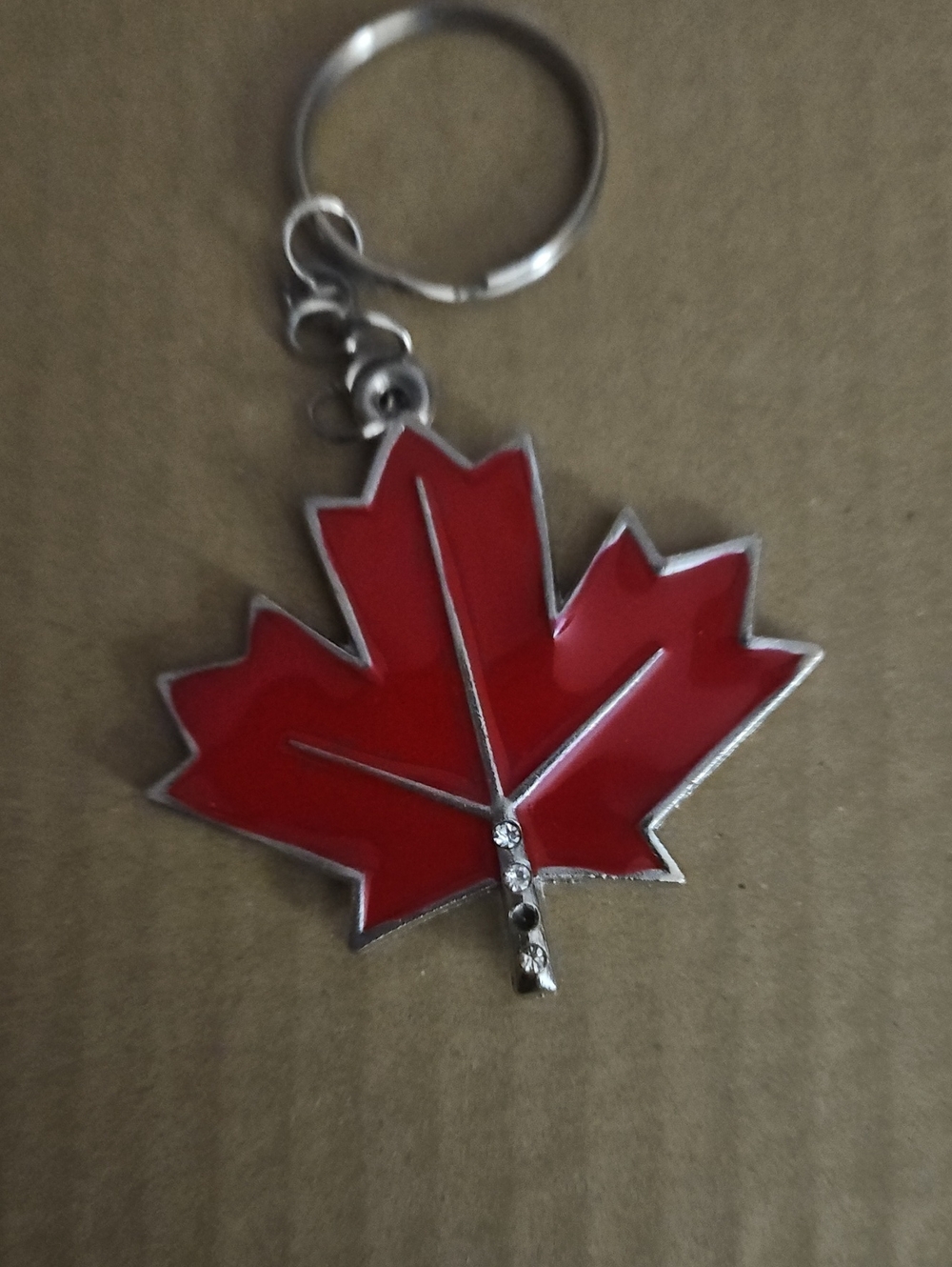 Red Maple Leaf Keychain - Classic Women Accessories Key Holder